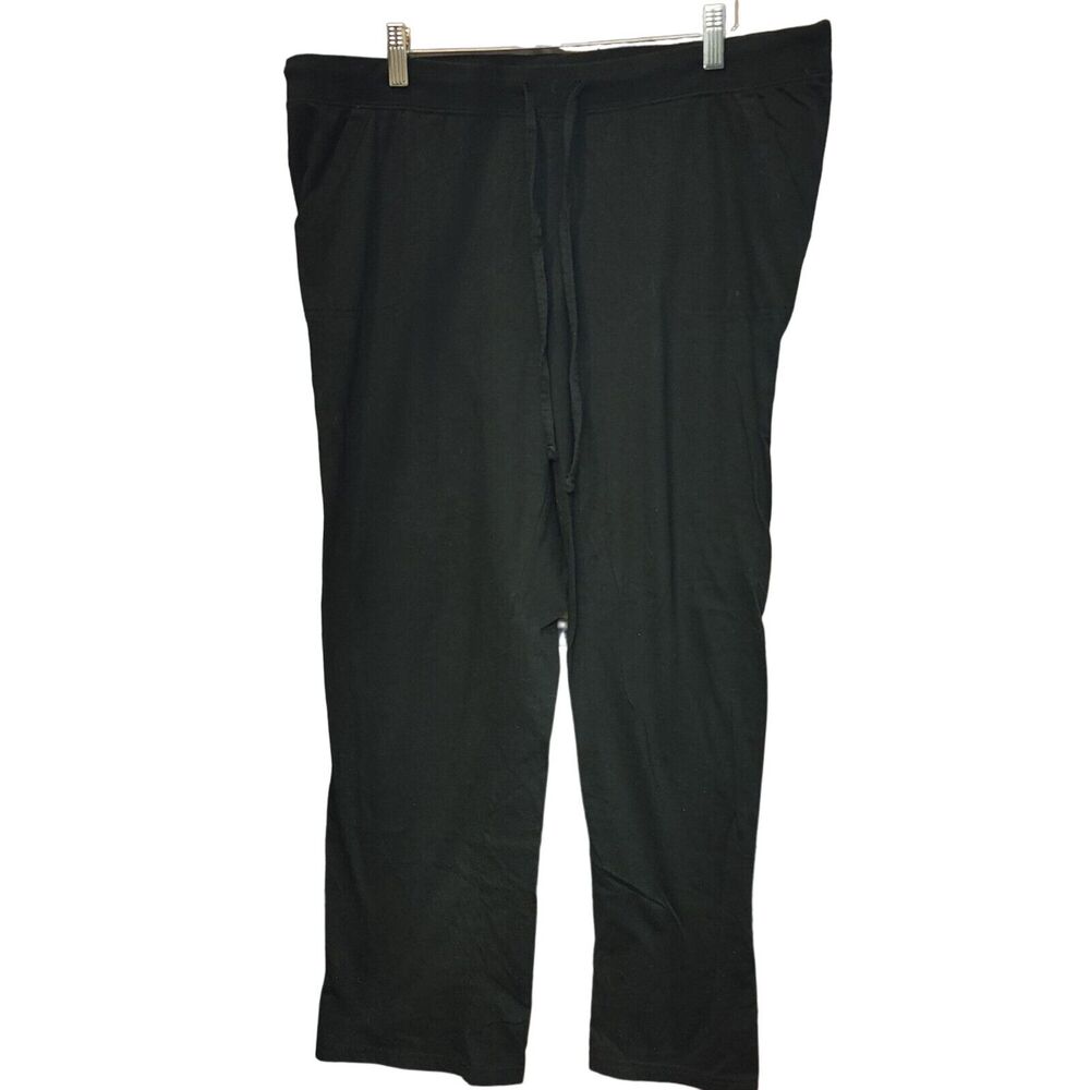 Sonoma Goods For Life Women's Black Ankle Cropped Pajama Leggings Large